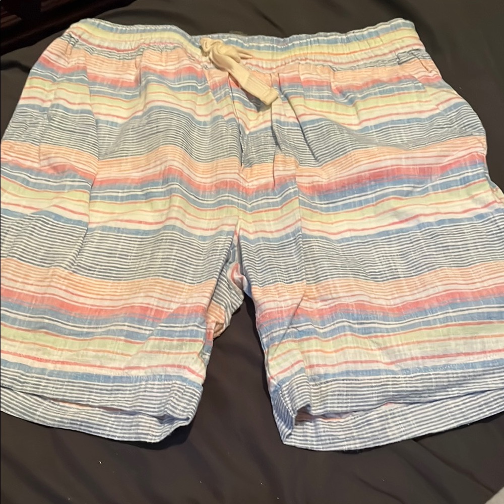 Vineyard Vines Blue and Pink Flat Front Shorts